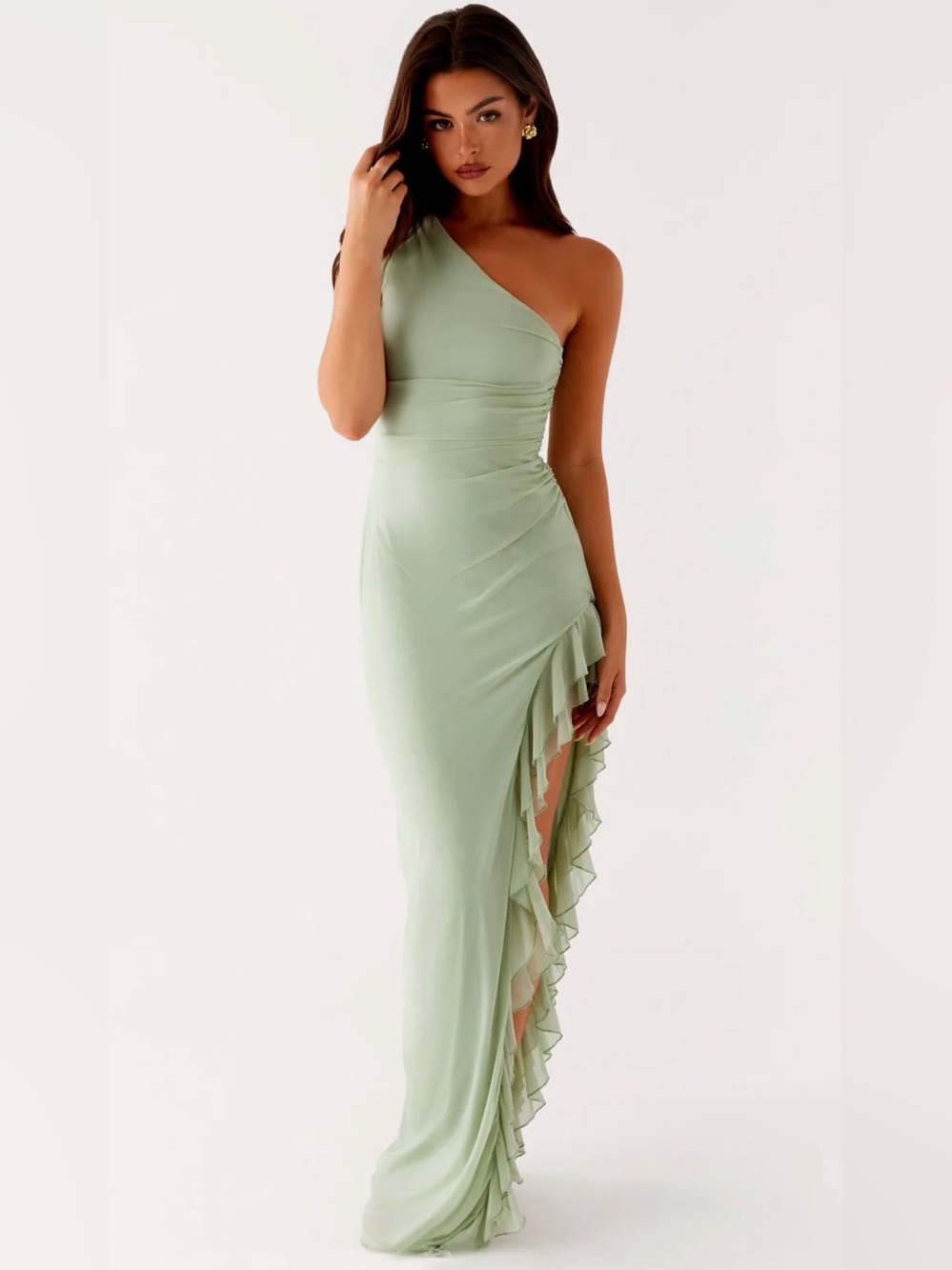Peppermayo Sage Green Clarence Maxi Dress Size 8